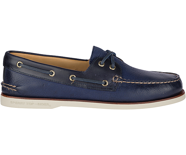 Gold Cup™ Authentic Original™ Rivingston Boat Shoe, Navy, dynamic