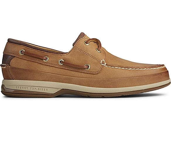 Men's Sperry Top-Sider Gold Cup ASV Ultralite Cognac Casual Boat Shoe Size 10.5 