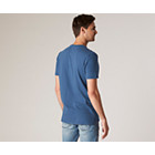 Birds Print Pocket T-Shirt, Ensign Blue, dynamic 5