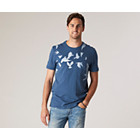 Birds Print Pocket T-Shirt, Ensign Blue, dynamic 3