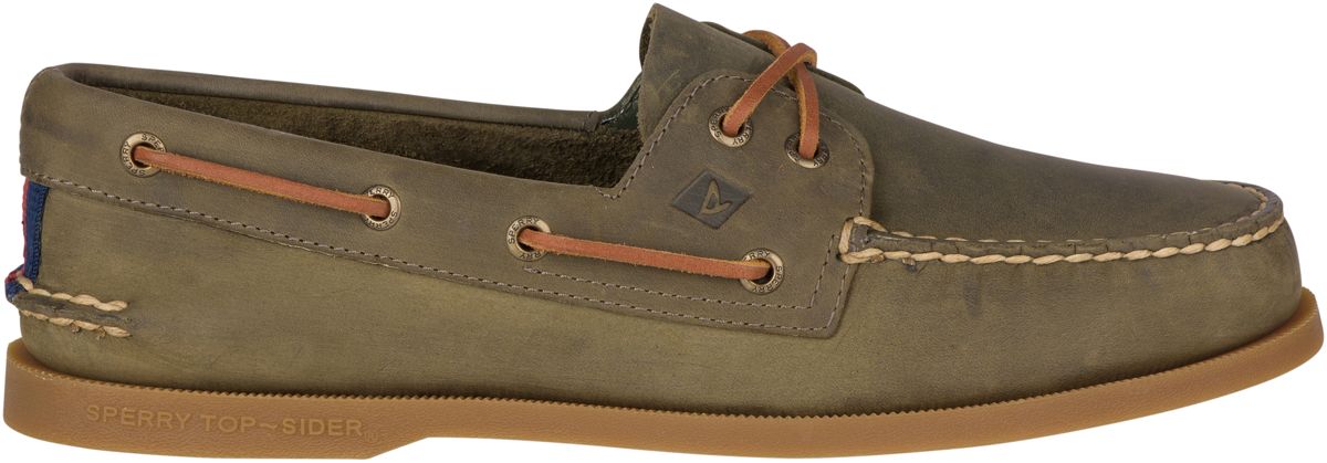 mens leather sperrys