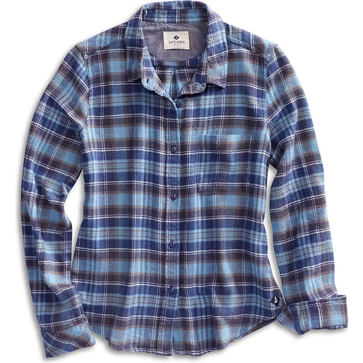 Plaid Flannel Shirt, Blue, dynamic