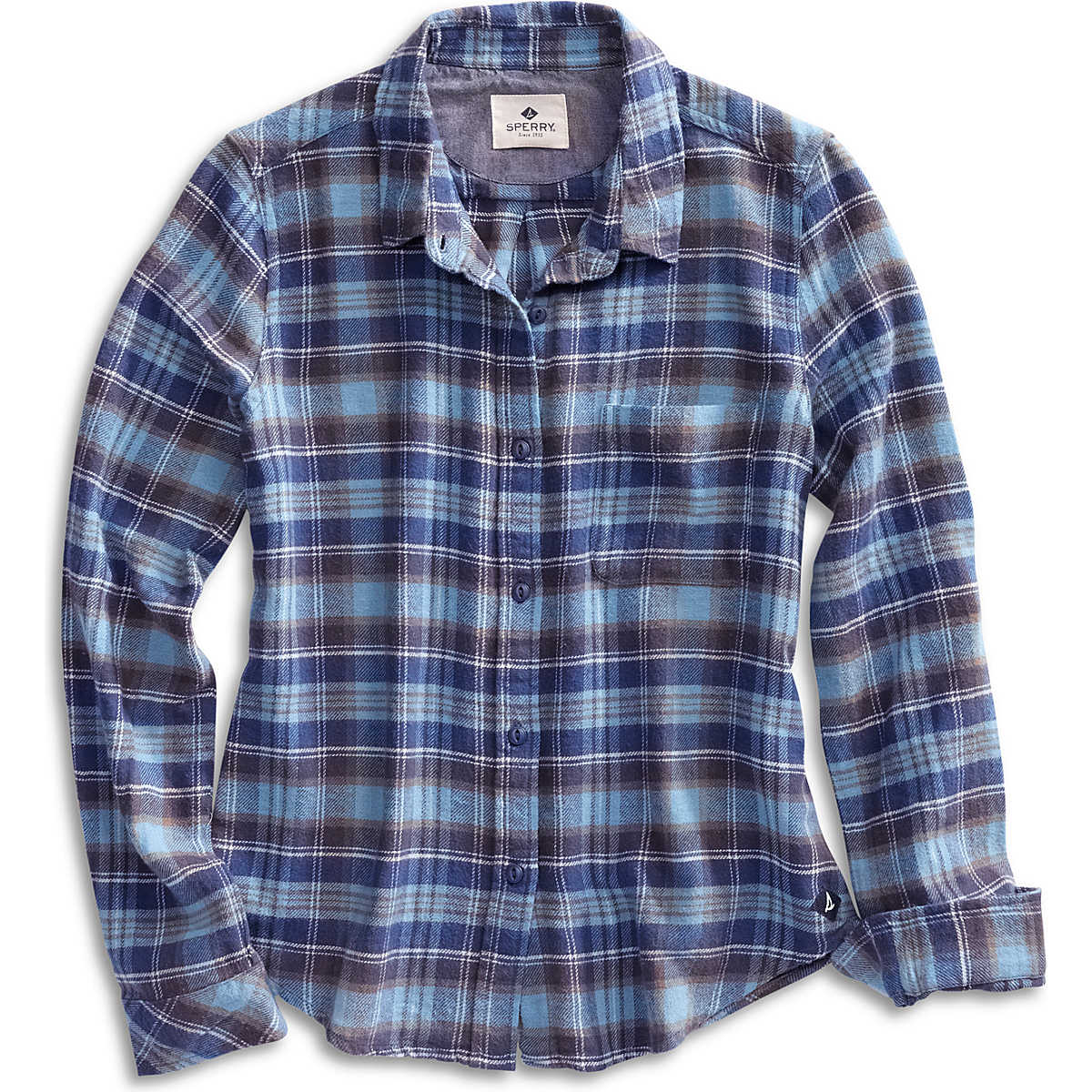 Plaid Flannel Shirt, Blue, dynamic 1