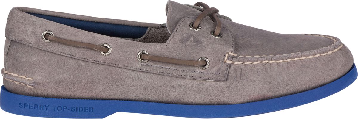 grey sperry shoes