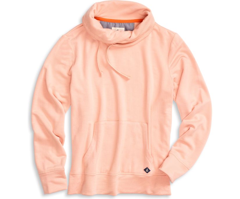 Funnel Neck Sweatshirt, Dusty Pink, dynamic