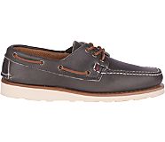 Gold Cup Handcrafted in Maine 3-Eye Boat Shoe, Grey, dynamic