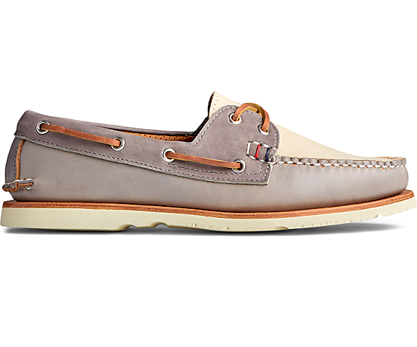 Gold Cup™ Handcrafted in Maine Boat Shoe, Grey Tri-Tone, dynamic