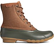 Saltwater Wool Duck Boot, Brown/Olive, dynamic