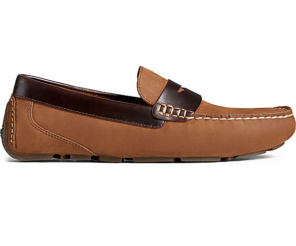 Davenport Penny Loafer, Brown, dynamic