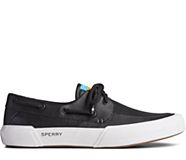 Soletide 2-Eye Sneaker, Black/White, dynamic
