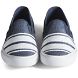 Unisex Cloud Linen Slip On Sneaker, Navy, dynamic 3