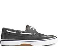 Halyard 2-Eye Salt Washed Boat Shoe, Black, dynamic