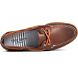 Authentic Original Cross Lace Washed Stripe Boat Shoe, Brown, dynamic