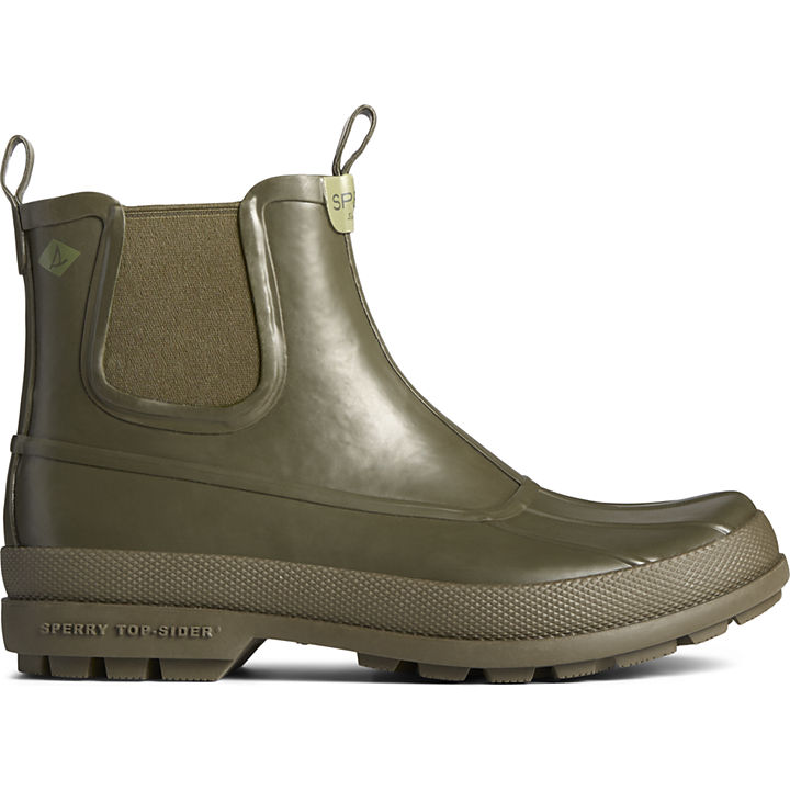 Cold Bay Rubber Chelsea Boot, Olive, dynamic