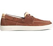 Outer Banks 2-Eye Suede Boat Shoe, Brown, dynamic