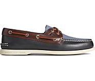 Authentic Original 2-Eye Tri-Tone Boat Shoe, Navy Multi, dynamic