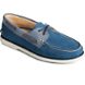 Gold Cup Authentic Original 2-Eye Croc Embossed Boat Shoe, Navy Multi, dynamic