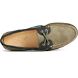 Gold Cup Authentic Original 2-Eye Croc Embossed Boat Shoe, Olive Muti, dynamic
