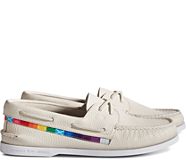 Unisex Pride Authentic Original™ Boat Shoe, White Multi, dynamic