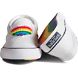 Unisex Striper Slip On Pride Sneaker, White Multi, dynamic