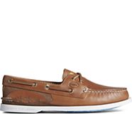 Sperry x OBX Authentic Original Cross Lace Boat Shoe, Tan, dynamic