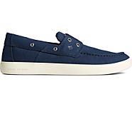 Outer Banks 2-Eye Canvas Boat Shoe, Navy, dynamic