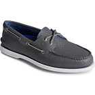 Authentic Original™ Perforated Boat Shoe, Grey, dynamic 2