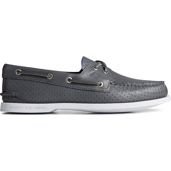 Authentic Original™ Perforated Boat Shoe, Grey, dynamic