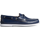 Authentic Original™ Perforated Boat Shoe, Navy, dynamic 1