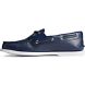 Authentic Original 2-Eye Perforated Boat Shoe, Navy, dynamic 4