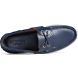 Authentic Original 2-Eye Perforated Boat Shoe, Navy, dynamic 5