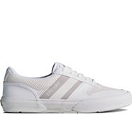 Halyard Retro Lace Up Sneaker, White, dynamic