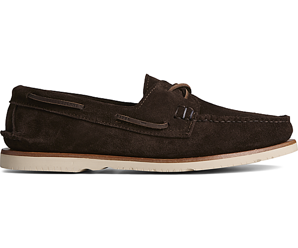 Sperry x Sunspel Authentic Original™ 2-Eye Suede Boat Shoe, Ameretto, dynamic
