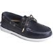 Authentic Original 2-Eye Pull Up Leather Boat Shoe, Navy, dynamic 2