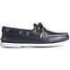 Authentic Original 2-Eye Pull Up Leather Boat Shoe, Navy, dynamic 1