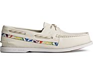 Authentic Original Pride 2-Eye Boat Shoe, White, dynamic