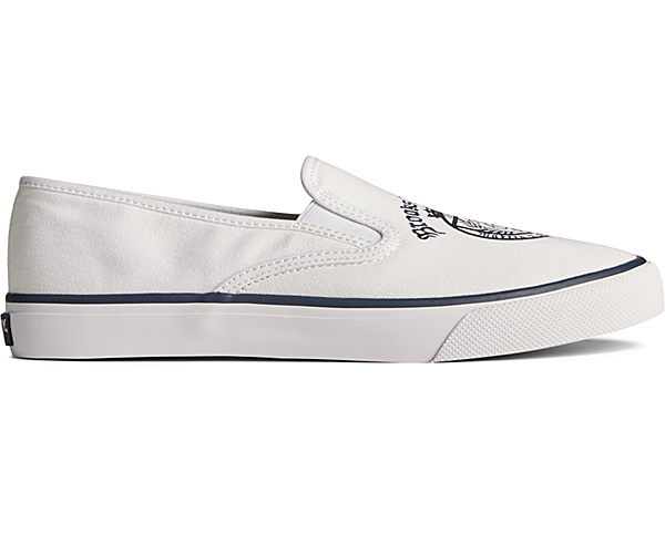 Sperry x Brooks Brothers Slip On Sneaker, White, dynamic