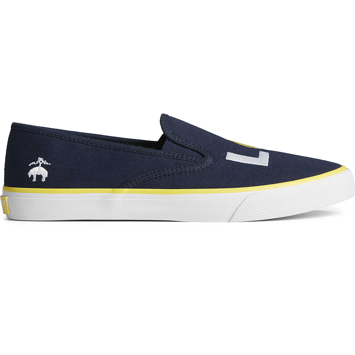 Sperry x Brooks Brothers Slip On Sneaker, Navy, dynamic 1