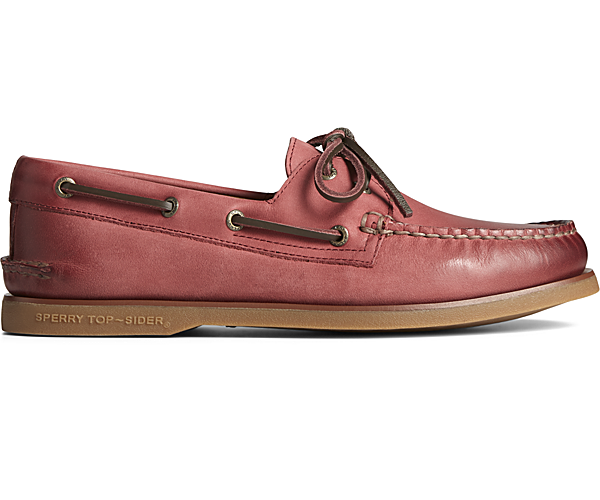 Gold Cup™ Authentic Original™ Burnished Boat Shoe, Red, dynamic