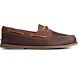 Authentic Original 2-Eye Tumbled Suede Boat Shoe, Brown/Gum, dynamic 1
