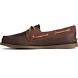 Authentic Original 2-Eye Tumbled Suede Boat Shoe, Brown/Gum, dynamic 4