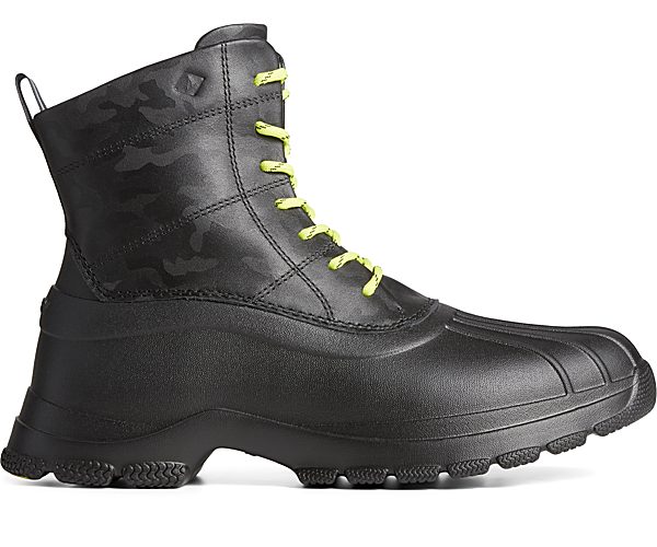 Duck Float Lace Up Camo Boot, Black Camo, dynamic