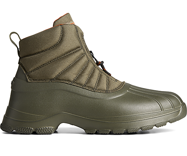 SeaCycled™ Duck Float Zip Up Boot, Olive, dynamic