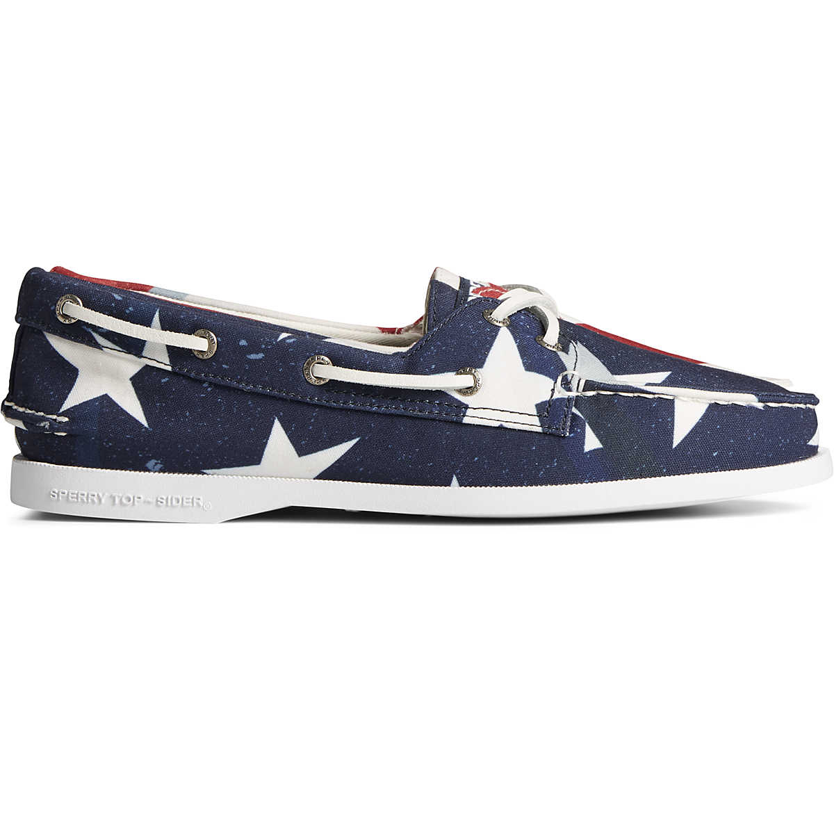 Authentic Original™ Americana Boat Shoe, Red/White/Blue, dynamic 1