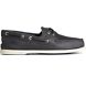 Authentic Original™ Cross Lace Leather Boat Shoe, Navy, dynamic 1
