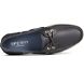 Authentic Original Cross Lace Leather Boat Shoe, NAVY, dynamic 5