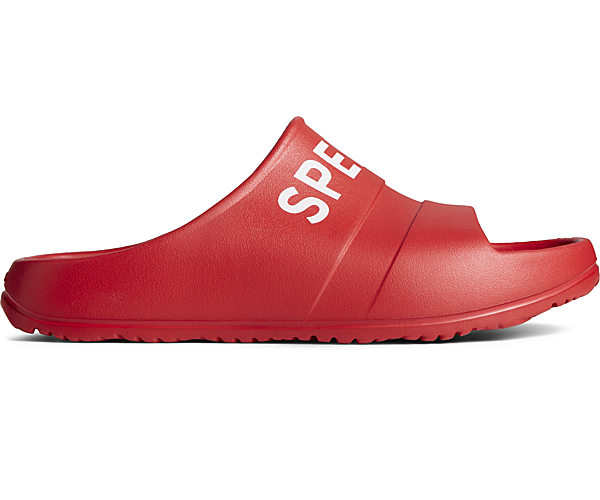 Float Slide Logo Sandal, Red, dynamic