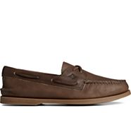 Authentic Original™ Cross Lace Boat Shoe, Brown, dynamic