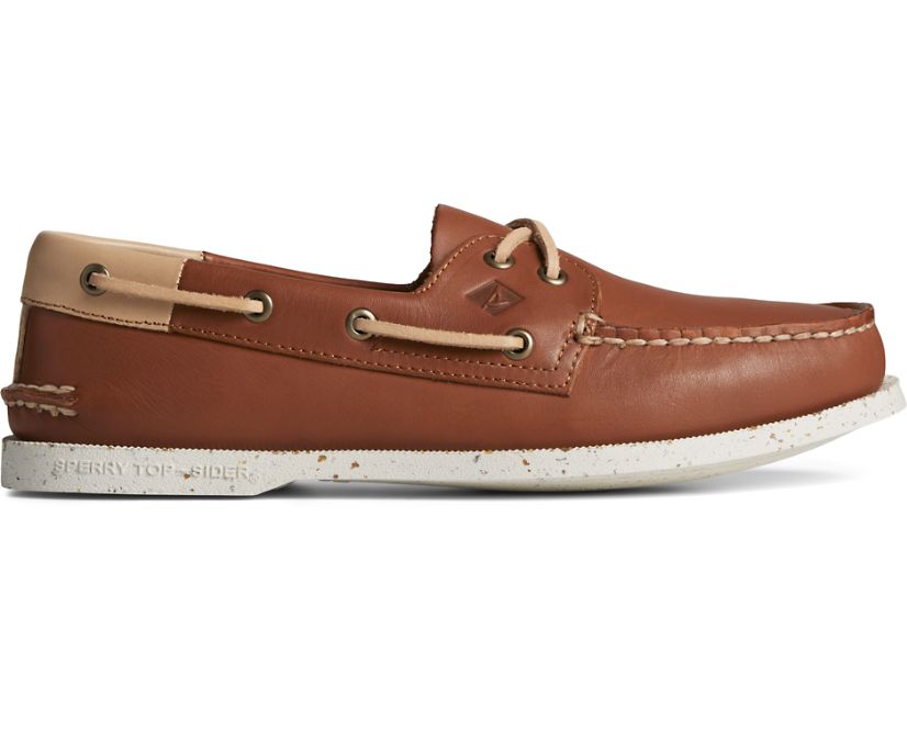 Authentic Original™ Veg Re-Tan Leather Boat Shoe, Tan, dynamic 1
