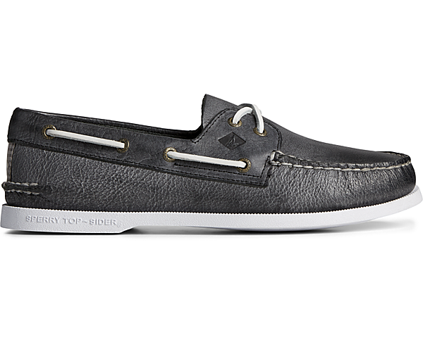 Authentic Original™ Whitewashed Boat Shoe, Black, dynamic